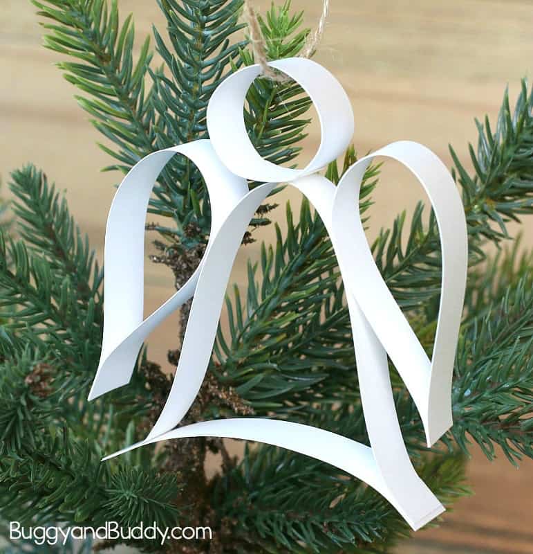Paper Strip Angel Ornament Christmas Craft (with Free Template) - Buggy and  Buddy